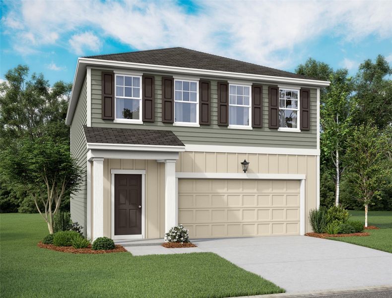 Front exterior of a new home in Elm Park, Austin, TX, highlighting curb appeal (Image 1). Front exterior of a new home in Elm Park, Austin, TX, highlighting curb appeal (Image 1).