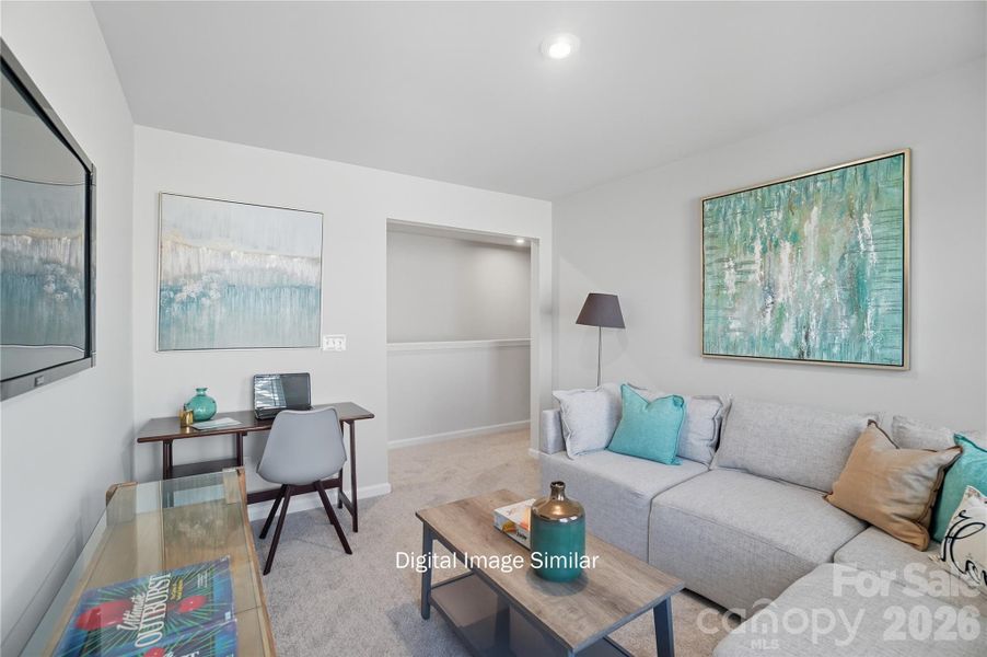 Furnished interior view inside a new home in Bailey Run, Charlotte (Image 7).