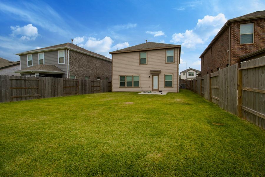 Exterior details and patio area of a home in , Katy (Image 3). Exterior details and patio area of a home in , Katy (Image 3).