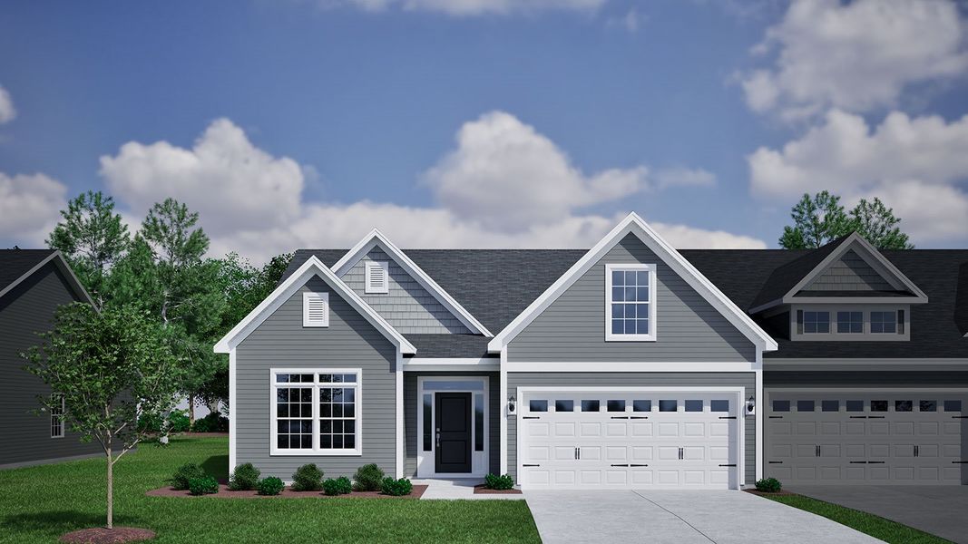 Representative exterior photo of a completed home built from the Lander - Vanguard Collection by Mungo Homes in Fieldstone, Lexington, NC (Image 2). Representative exterior photo of a completed home built from the Lander - Vanguard Collection by Mungo Homes in Fieldstone, Lexington, NC (Image 2).