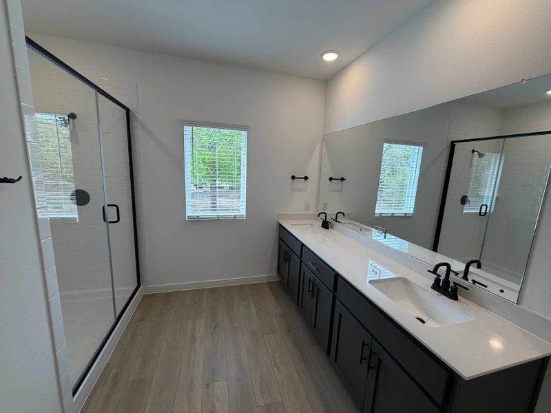 Primary Bathroom Construction Progress featuring the Minimalist Collection