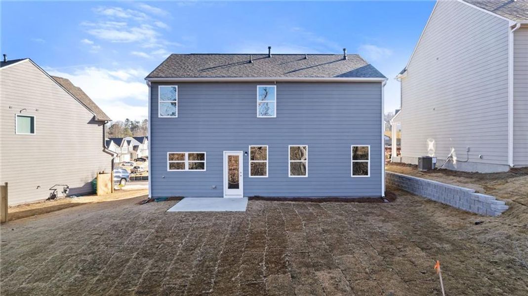 Exterior details and patio area of a home in The Reserve at Willow Oaks, Canton (Image 3).