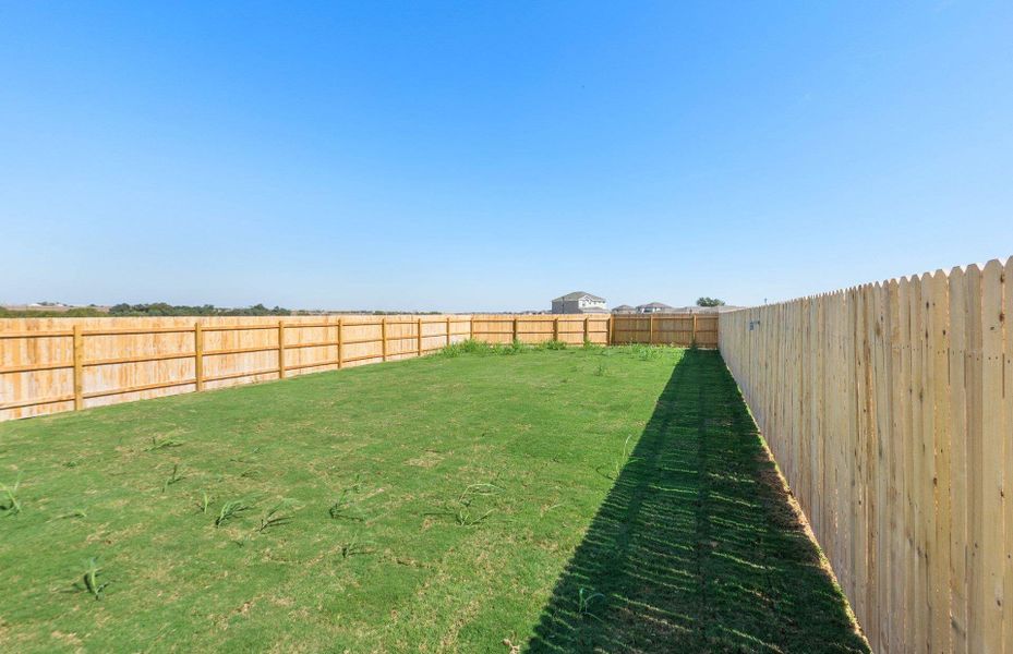 Exterior details and patio area of a home in Sonterra, Jarrell (Image 2). Exterior details and patio area of a home in Sonterra, Jarrell (Image 2).