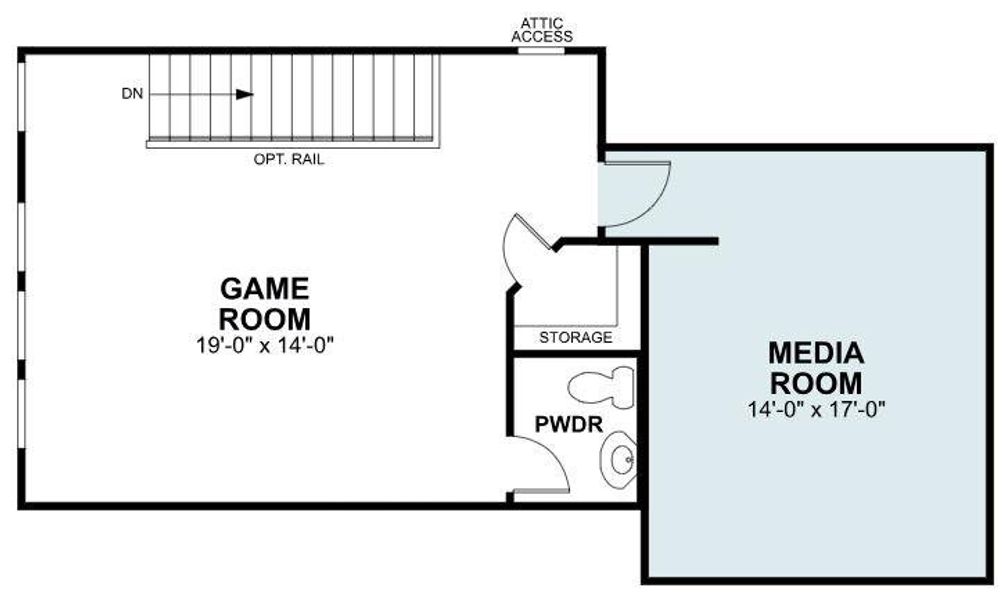 2D floor plan layout of this home in Barksdale, Leander, TX (Image 3).