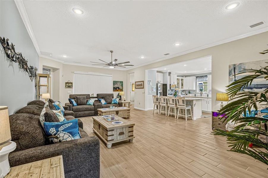 Furnished interior view inside a new home in Crystal Bay Estates, Grant-Valkaria (Image 10). Furnished interior view inside a new home in Crystal Bay Estates, Grant-Valkaria (Image 10).