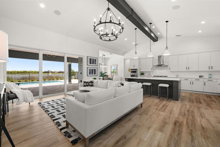 Furnished interior view inside a new home in , Punta Gorda (Image 31). Furnished interior view inside a new home in , Punta Gorda (Image 31).