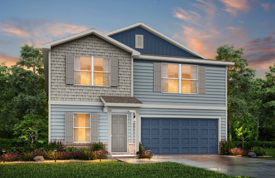 Representative exterior photo of a completed home built from the Adams by National HomeCorp in Lincolnton, Lincolnton, NC (Image 22).