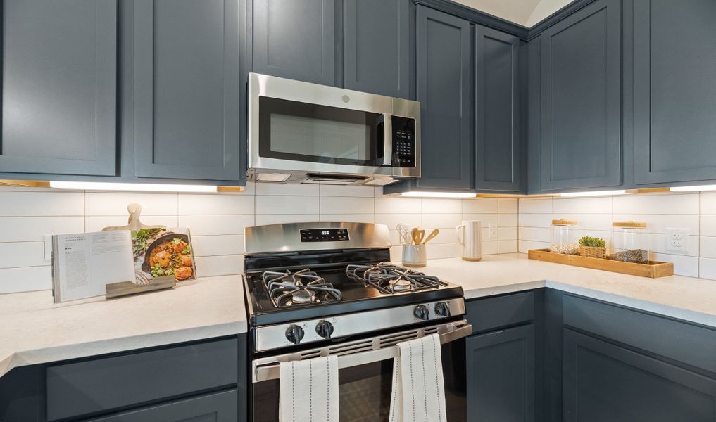 Kitchen with stainless appliances