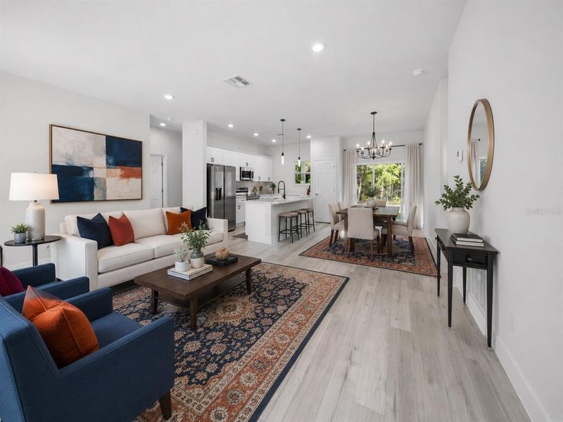 Furnished interior view inside a new home in , Citrus Springs (Image 9).