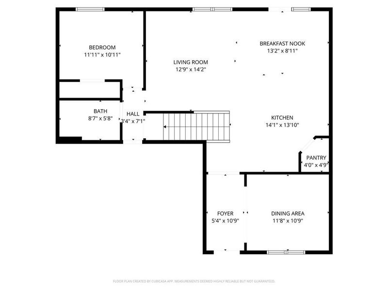 2D floor plan layout of this home in Brooks Village, Dacula, GA (Image 5).