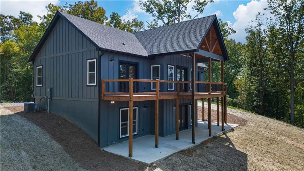 Front exterior of a new home in , Ellijay, GA, highlighting curb appeal (Image 21).
