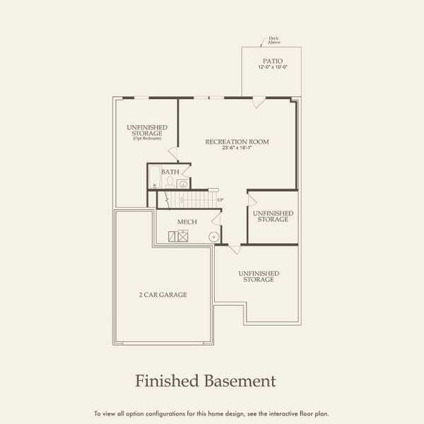2D floor plan layout for the Continental by Pulte Homes in Independence at Carter's Station, Columbia, TN (Image 24).