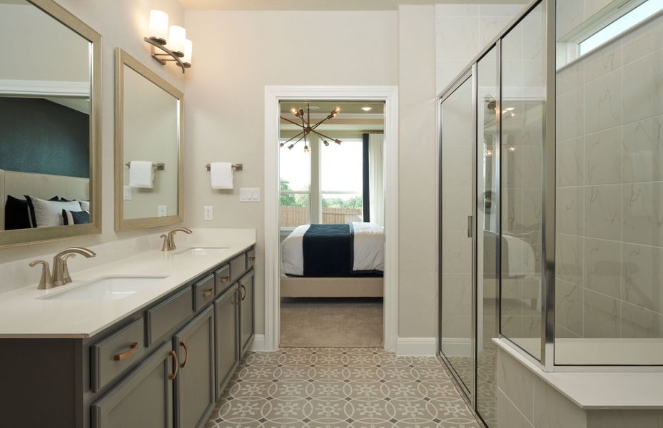 Owner's Bathroom with Walk-In Shower and Tub