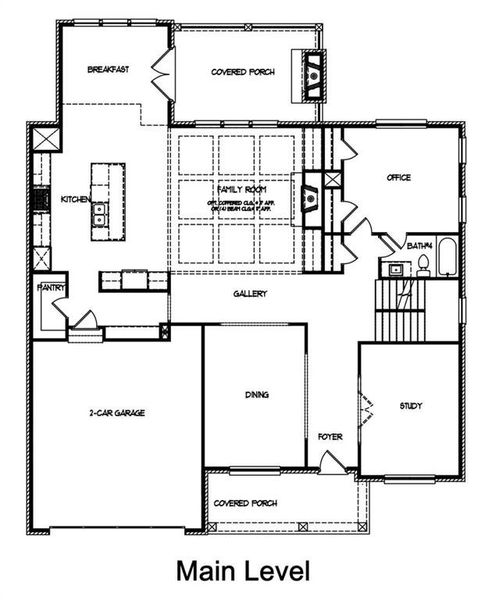 2D floor plan layout of this home in , Buford, GA (Image 4).