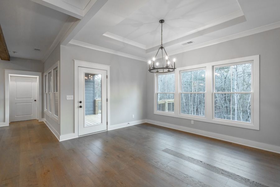 Representative unfurnished interior of a home built from the Farmview by Riverstone Construction, LLC in Pine Ridge, Soddy-Daisy (Image 23).