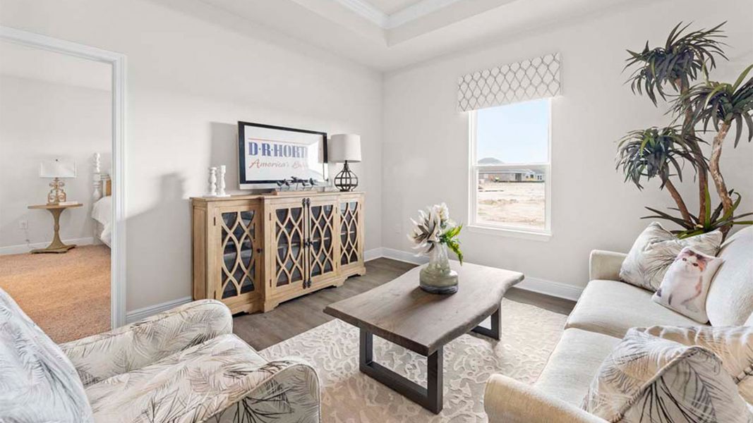 Representative furnished interior of a home built from the The Camden by D.R. Horton in Liberty, Panama City (Image 31).