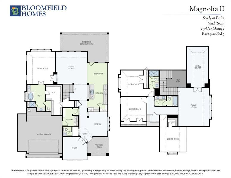 2D floor plan layout of this home in Hampton Park, Glenn Heights, TX (Image 2).