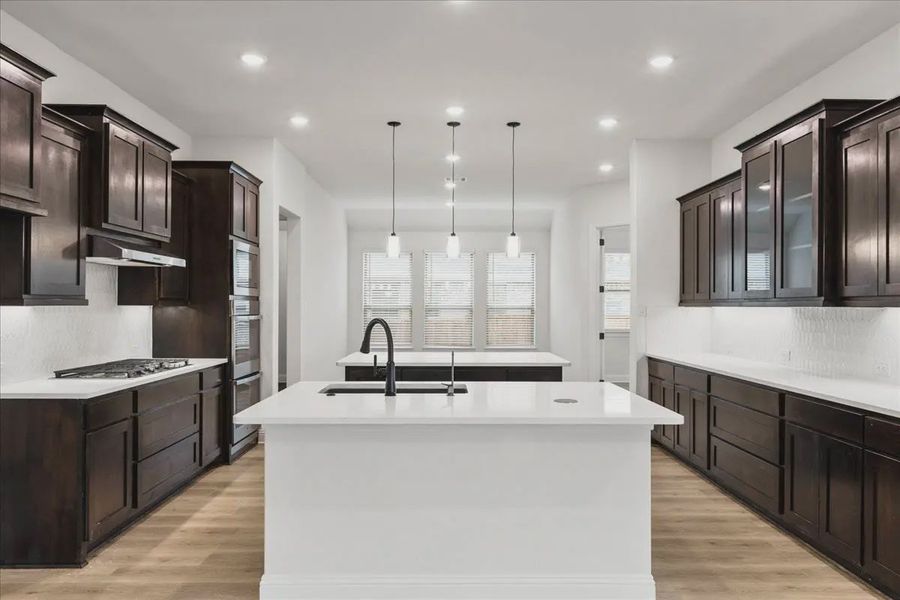 Representative furnished interior of a home built from the Springport by Chesmar Homes in Canyon Falls, Argyle (Image 10).