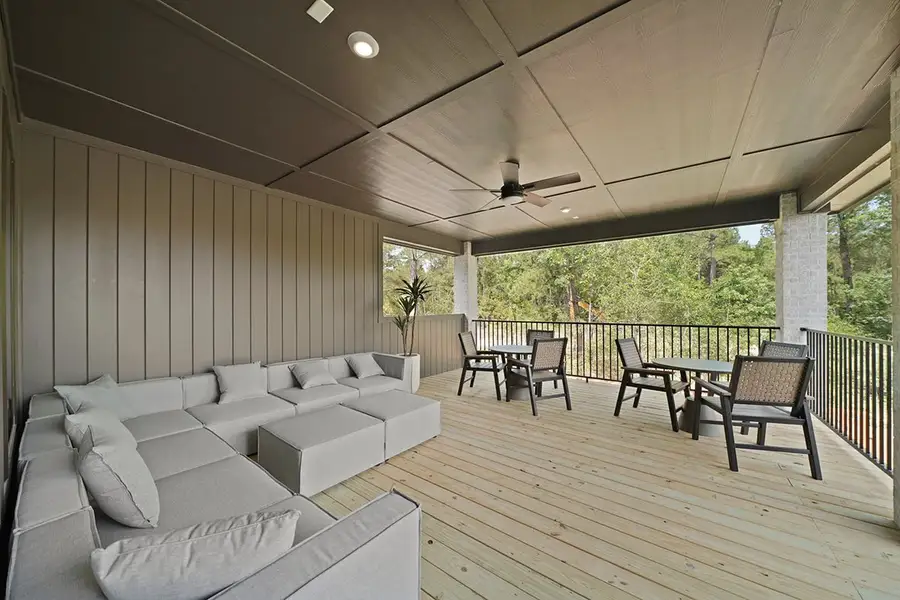 Exterior details and patio area of a home in COLTON - Fedrick Harris, Montgomery (Image 3). Exterior details and patio area of a home in COLTON - Fedrick Harris, Montgomery (Image 3).