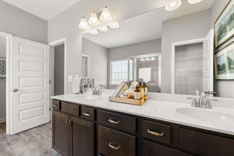 Furnished interior view inside a new home in Varnell Preserve, Dalton (Image 18).