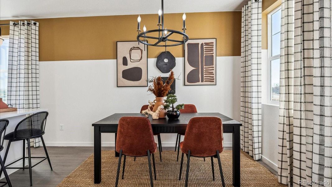 Furnished interior view inside a new home in Villas at Vantage, Berthoud (Image 12).