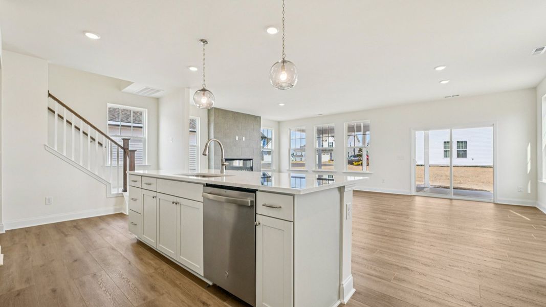Representative furnished interior of a home built from the Juniper by DRB Homes in Essex Village, Franklinton (Image 19).