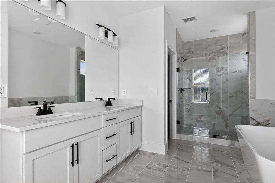 Furnished interior view inside a new home in , Suwanee (Image 10).