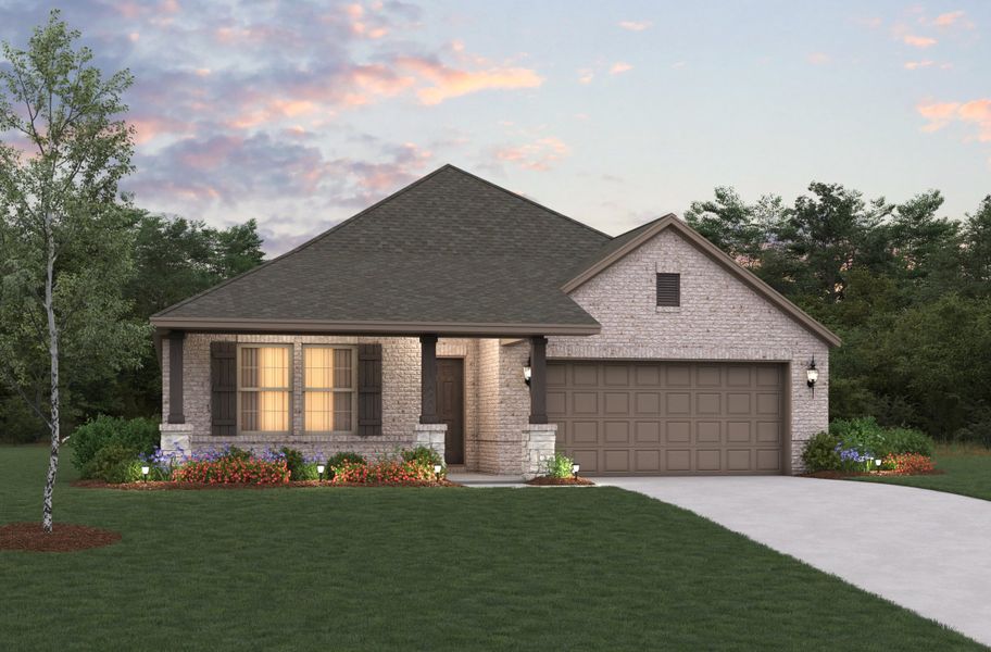 Representative exterior photo of a completed home built from the Carson by Beazer Homes in Valencia on the Lake, Little Elm, TX (Image 2). Representative exterior photo of a completed home built from the Carson by Beazer Homes in Valencia on the Lake, Little Elm, TX (Image 2).