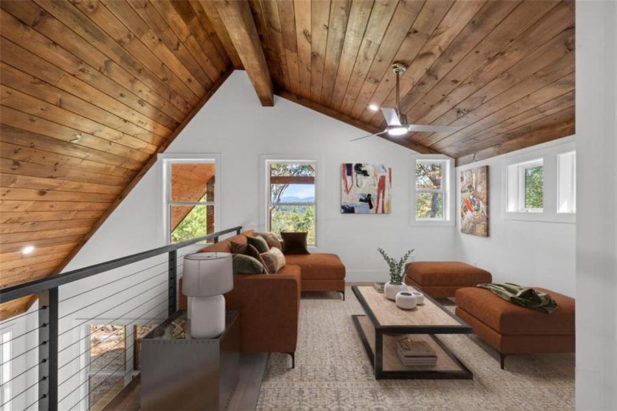 Furnished interior view inside a new home in , Ellijay (Image 12).