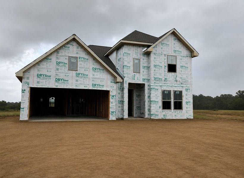 In-progress construction of a new home in The Meadows at Imperial Oaks, Spring, TX (Image 7).