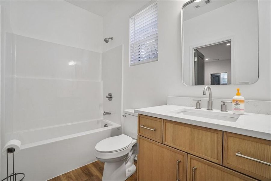 Furnished interior view inside a new home in , Atlanta (Image 9). Furnished interior view inside a new home in , Atlanta (Image 9).