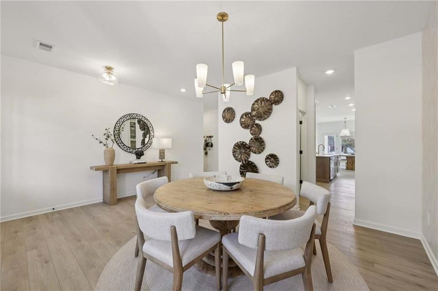 Furnished interior view inside a new home in Arbors at Richland Creek, Buford (Image 9).