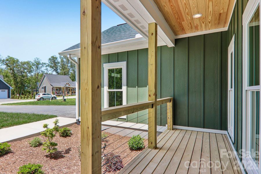 Exterior details and patio area of a home in , Hendersonville (Image 29).