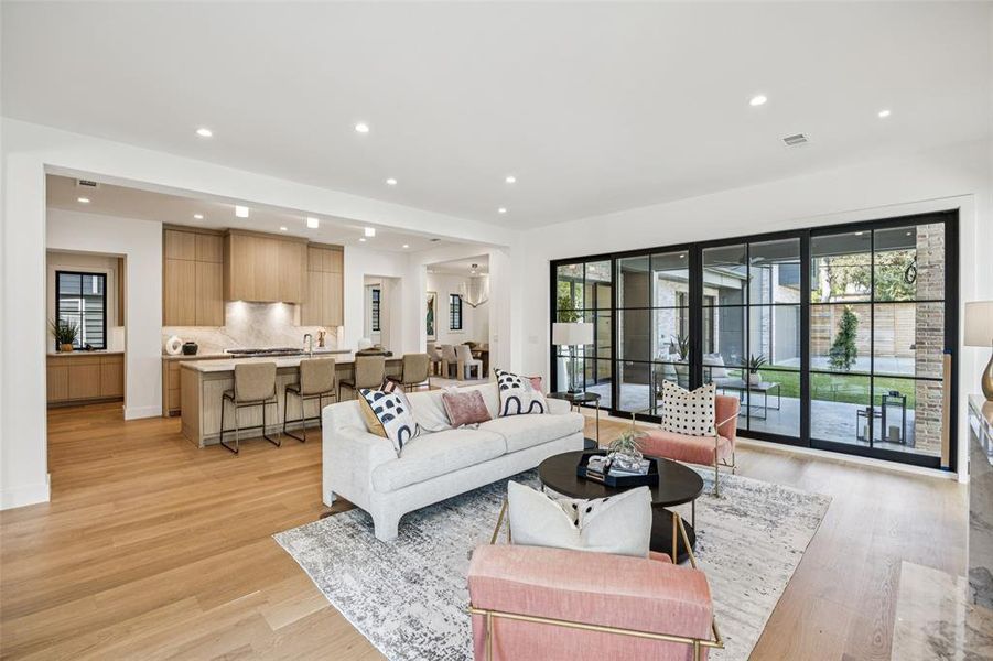 Furnished interior view inside a new home in , Dallas (Image 32).