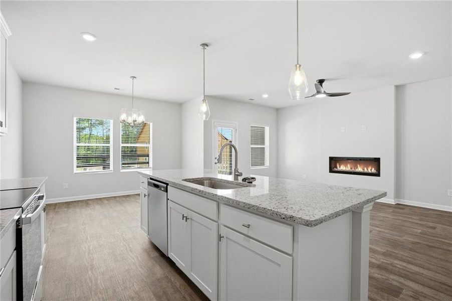 Furnished interior view inside a new home in Concord Oaks, Powder Springs (Image 9).