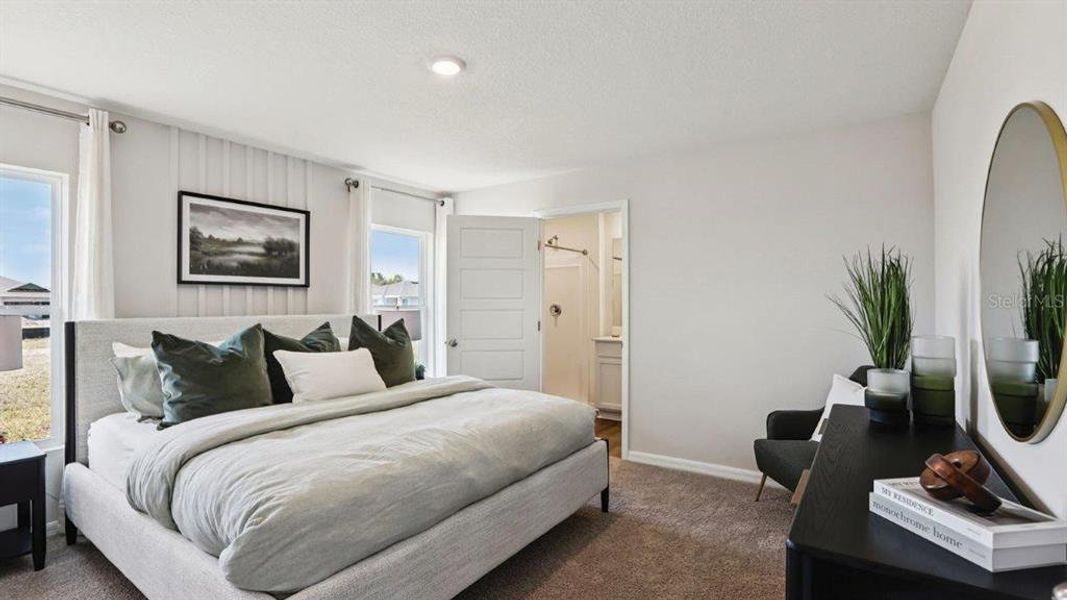 Furnished interior view inside a new home in Lake Deer Estates, Poinciana (Image 16).