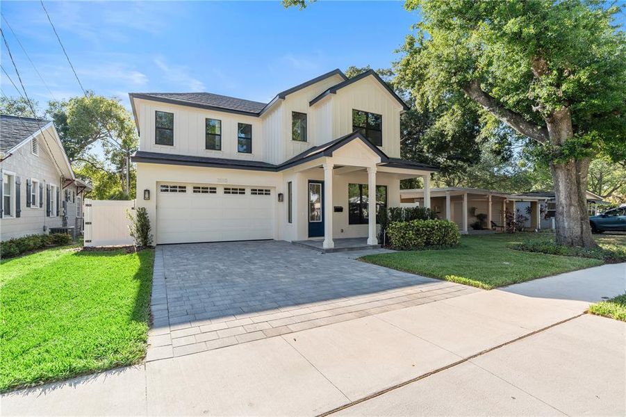 Front exterior of a new home in , Winter Park, FL, highlighting curb appeal (Image 25).