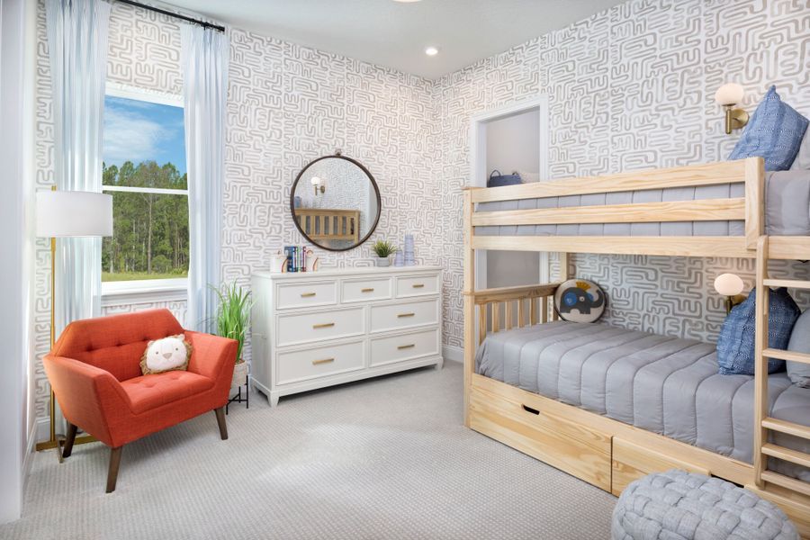 Furnished interior view inside a new home in RiverTown, St. Johns (Image 12).