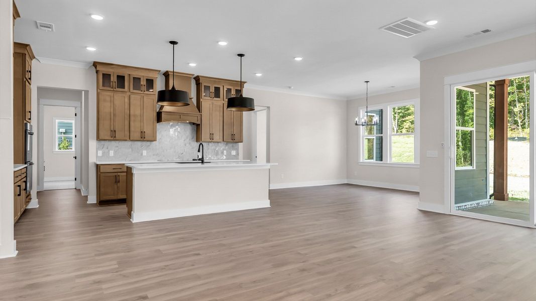 Furnished interior view inside a new home in Brush Creek, Fairview (Image 8). Furnished interior view inside a new home in Brush Creek, Fairview (Image 8).