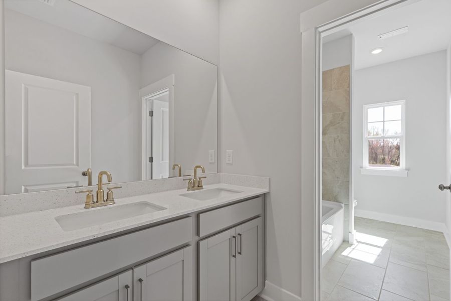 Representative furnished interior of a home built from the Danbury by Crawford Creek Communities in Red Bird Manor, Jefferson (Image 30).
