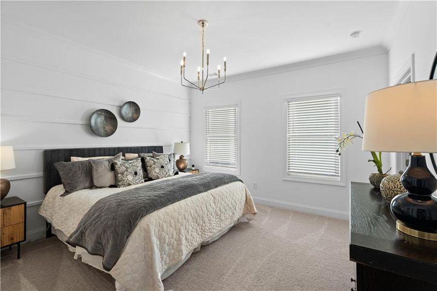 Furnished interior view inside a new home in Brackley Townhomes, Cumming (Image 43). Furnished interior view inside a new home in Brackley Townhomes, Cumming (Image 43).
