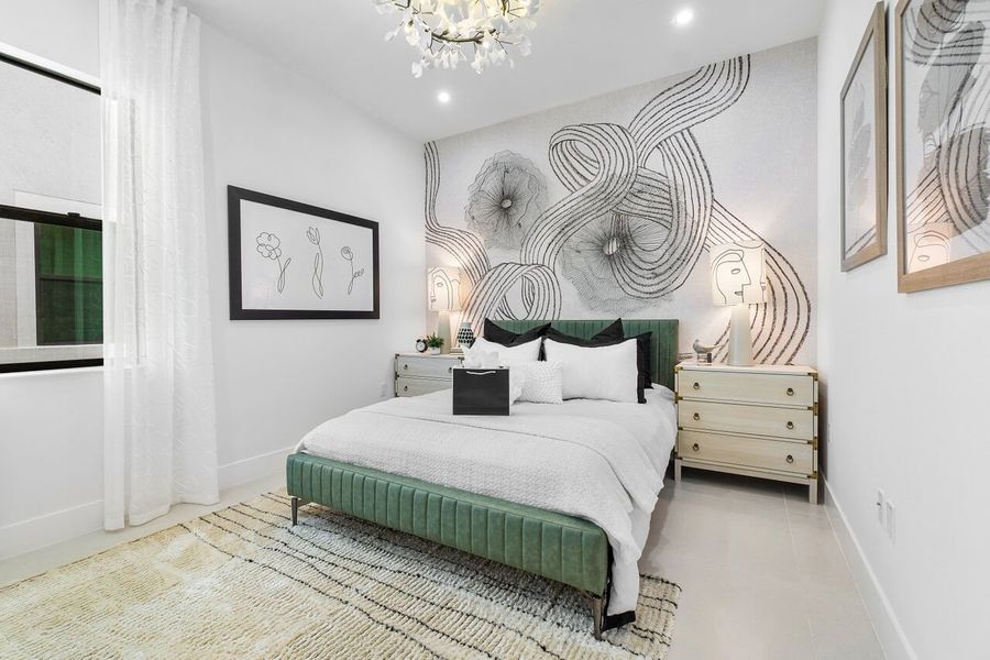 Furnished interior view inside a new home in Solana Bay at Avenir, Palm Beach Gardens (Image 17).