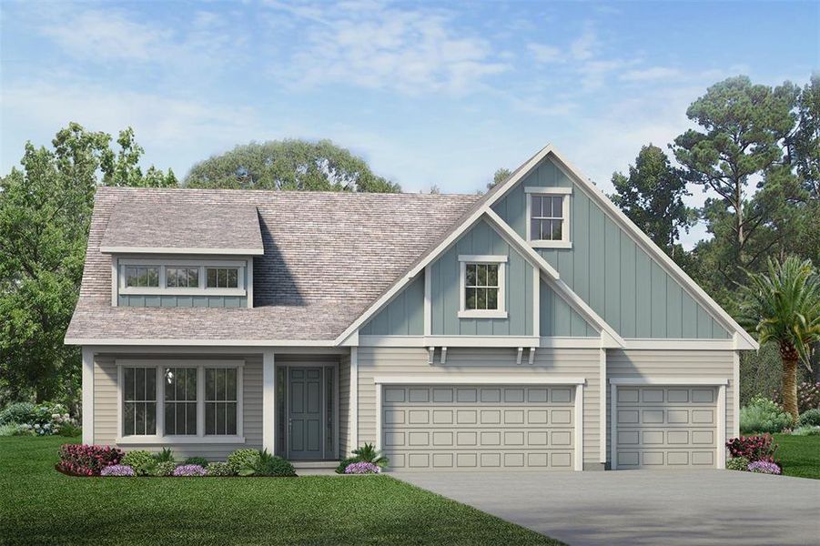 LV13 Dublin Modern Farmhouse Color Elevation