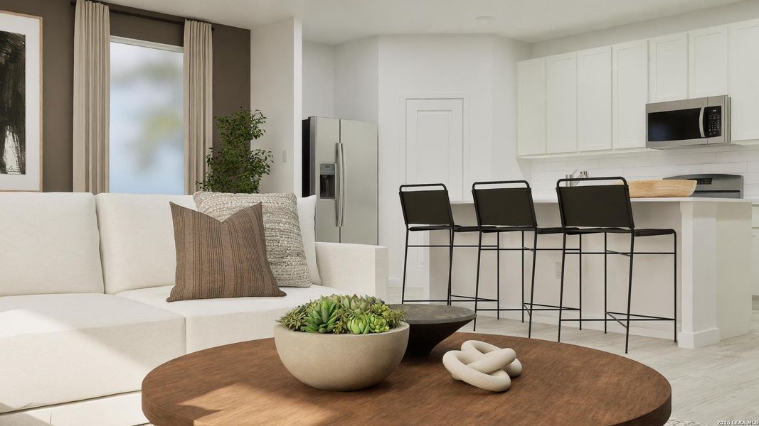 Furnished interior view inside a new home in Voss Farms, New Braunfels (Image 24).