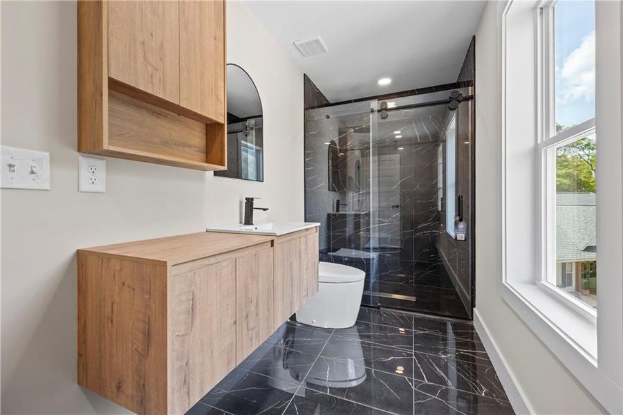 Furnished interior view inside a new home in , Athens (Image 46).