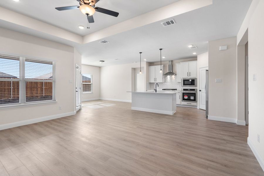Representative unfurnished interior of a home built from the The Holly F by Davidson Homes LLC in Saddle Creek Ranch, Cibolo (Image 13). Representative unfurnished interior of a home built from the The Holly F by Davidson Homes LLC in Saddle Creek Ranch, Cibolo (Image 13).