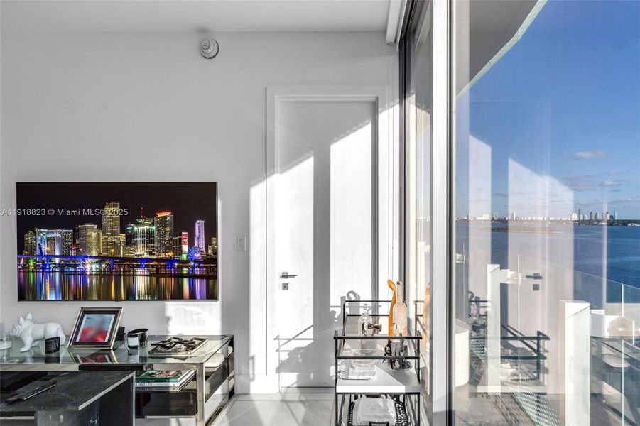 Exterior details and patio area of a home in Missoni Baia, Miami (Image 1). Exterior details and patio area of a home in Missoni Baia, Miami (Image 1).