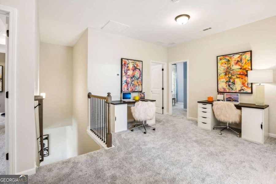Furnished interior view inside a new home in Cobblestone Crossing Commons, Warner Robins (Image 19).