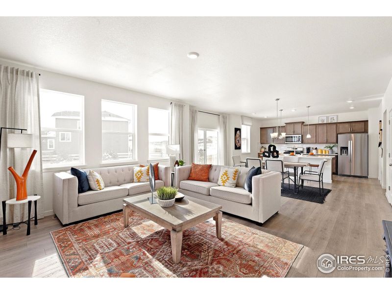 Furnished interior view inside a new home in Lakeside Canyon, Mead (Image 8).