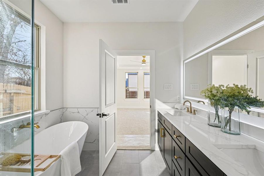 Furnished interior view inside a new home in , Keller (Image 6). Furnished interior view inside a new home in , Keller (Image 6).